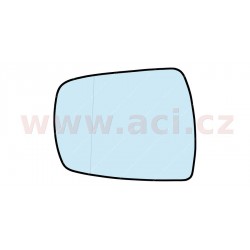 sklo spetneho zrkadla  s plastovým  držiakom   vyhrievane   strana Prava   - [8387838Q] - 154081