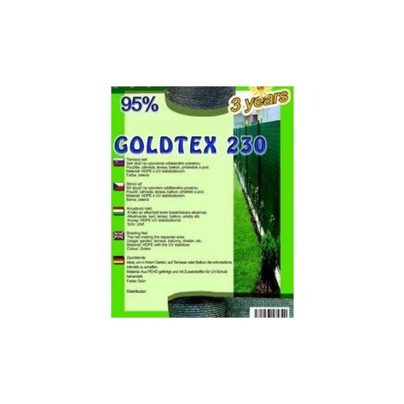 Trebor Sieť tieniaca Goldtex 1,2x10m zelená 28529