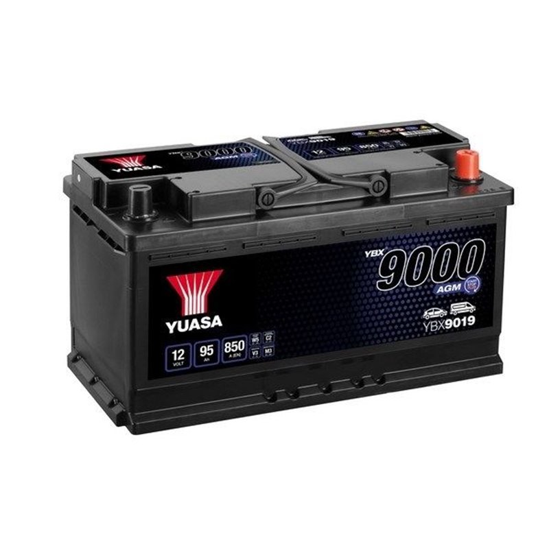 YUASA AGM 95 Ah autobatéria12 V, 850 A, YBX9019