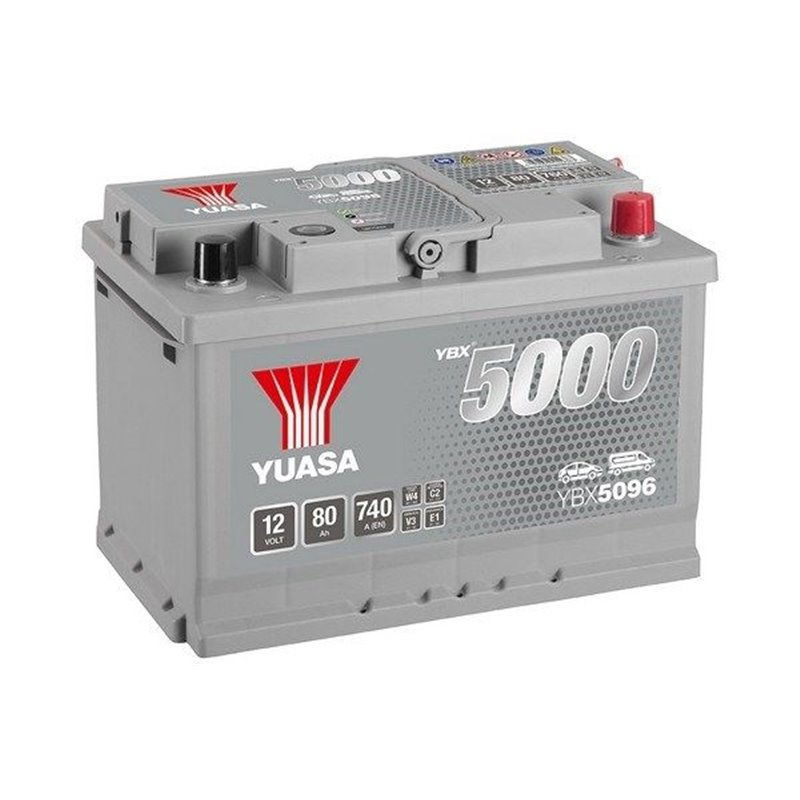 YUASA 80 Ah autobatéria 12V ,740 A ,YBX5096