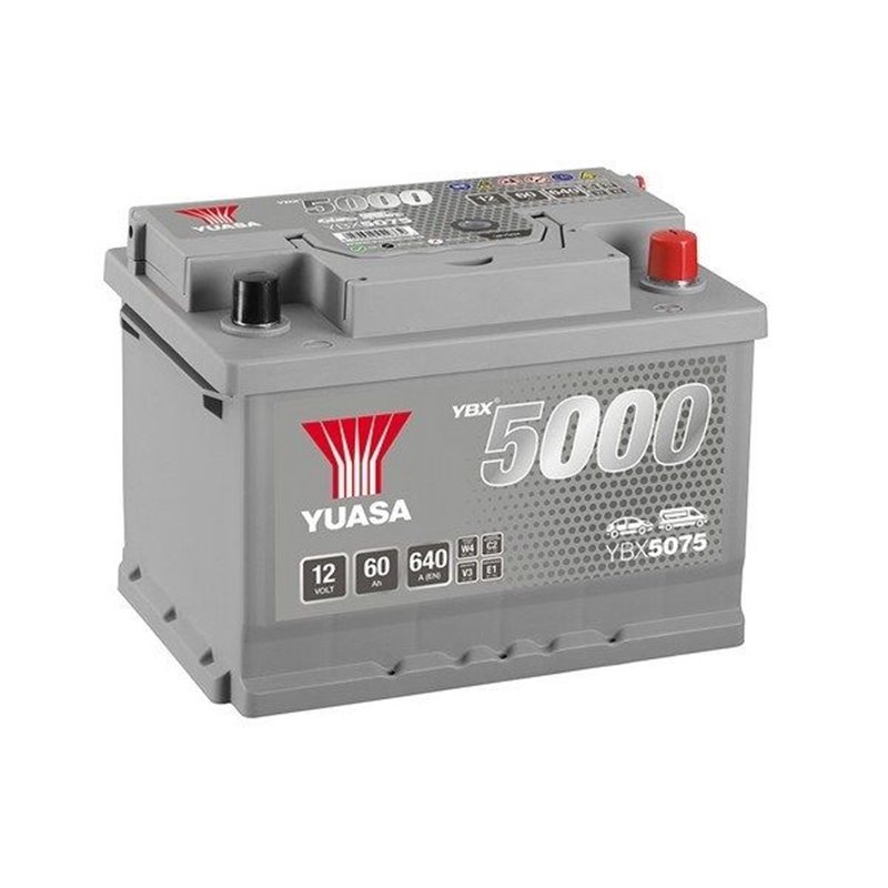 YUASA 60Ah autobatéria 12V , 640A , YBX5075