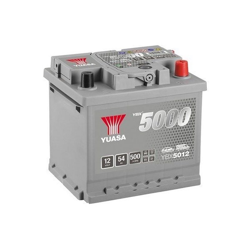 YUASA 54Ah autobatéria 12V , 500A , YBX5012