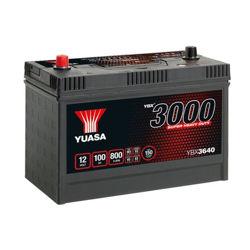 YUASA 100 Ah autobatéria 12V ,800 A ,YBX3640