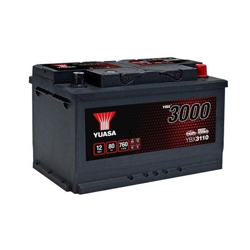 YUASA 80Ah autobatéria 12V , 760A , YBX3110