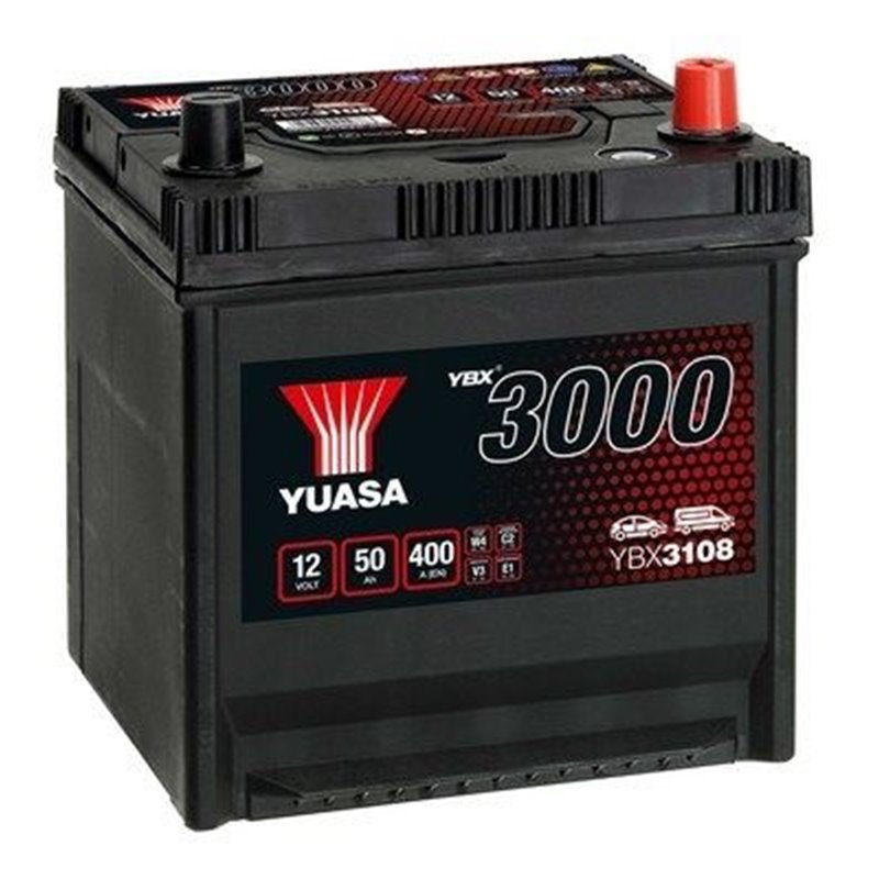 YUASA 50 Ah autobatéria 12V ,400 A , YBX3108