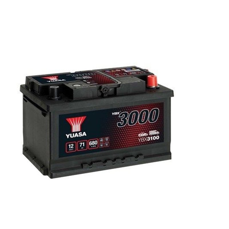 YUASA 71Ah autobatéria 12V , 680A , YBX3100