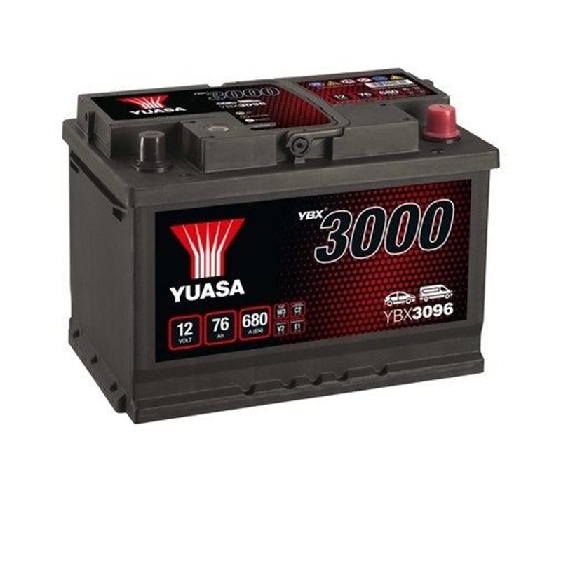 YUASA 76 Ah autobatéria 12V ,680 A ,YBX3096