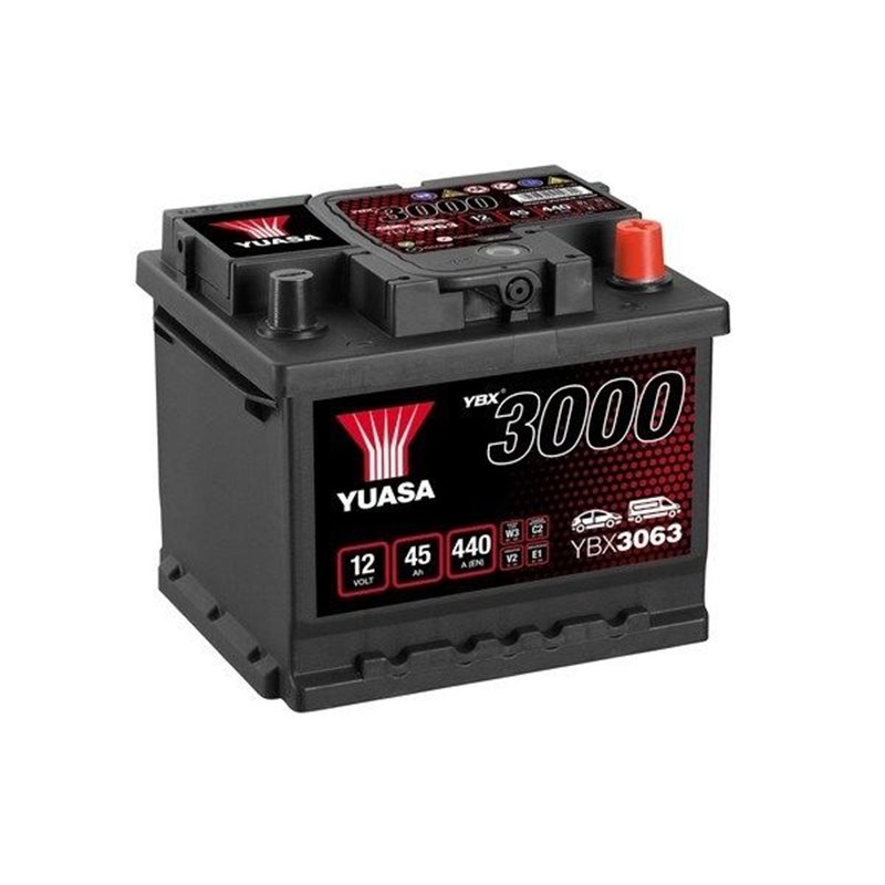 YUASA 45Ah autobatéria 12V , 440A , YBX3063