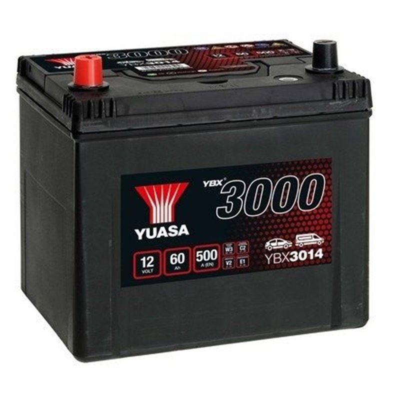 YUASA 60Ah autobatéria 12V , 500A , ĽAVÁ!!! YBX3014