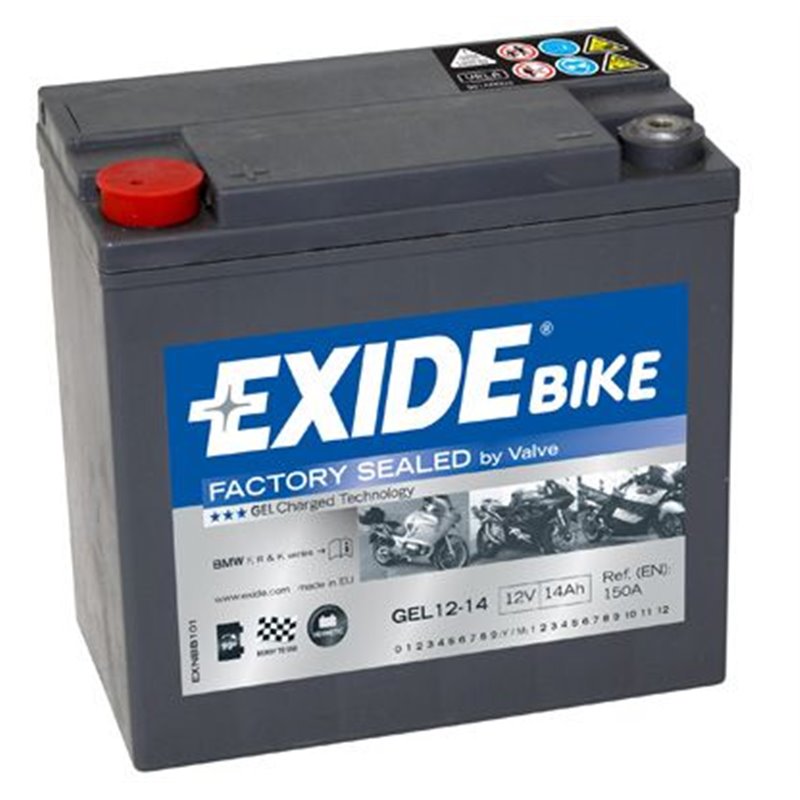 EXIDE motobatéria 12 V,14 Ah, 150 A, GEL12-14