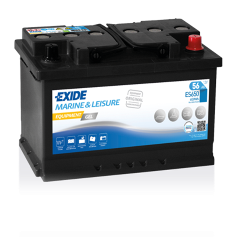 EXIDE EQUIPMENT GEL 56Ahautobatéria 12V, 460A , ES650