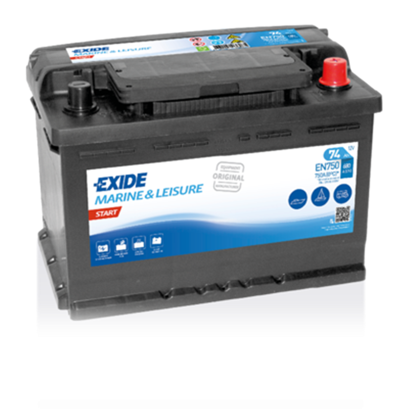 EXIDE START 74Ah autobatéria 12V , 690A , EN750