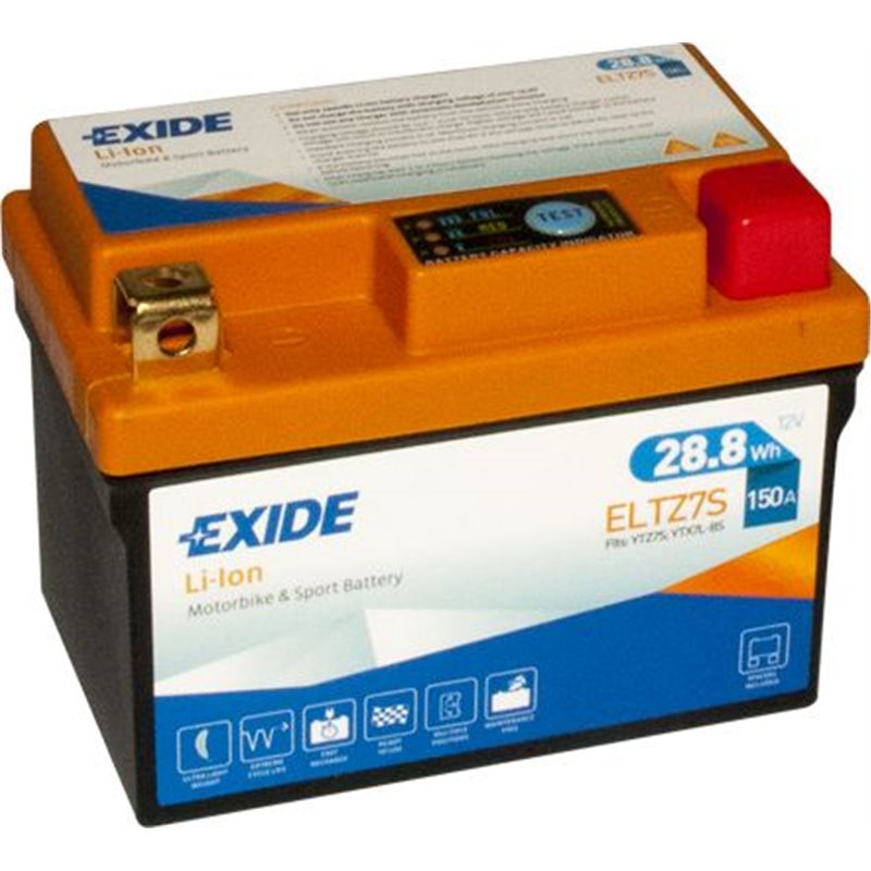 EXIDE Li-ion motobatéria12 V, 2,4 Ah, 150 A, ELTZ7S