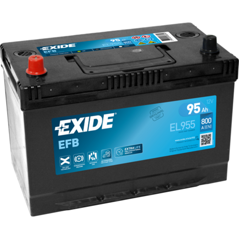 EXIDE EFB 95Ahautobatéria Start-Stop12V , 800A , ĽAVÁ !!! EL955