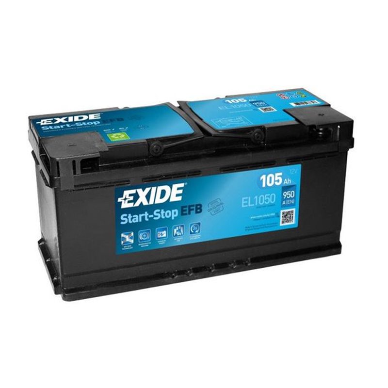 EXIDE EFB 105Ah autobatériaStart-Stop 12V , 950A , EL1050