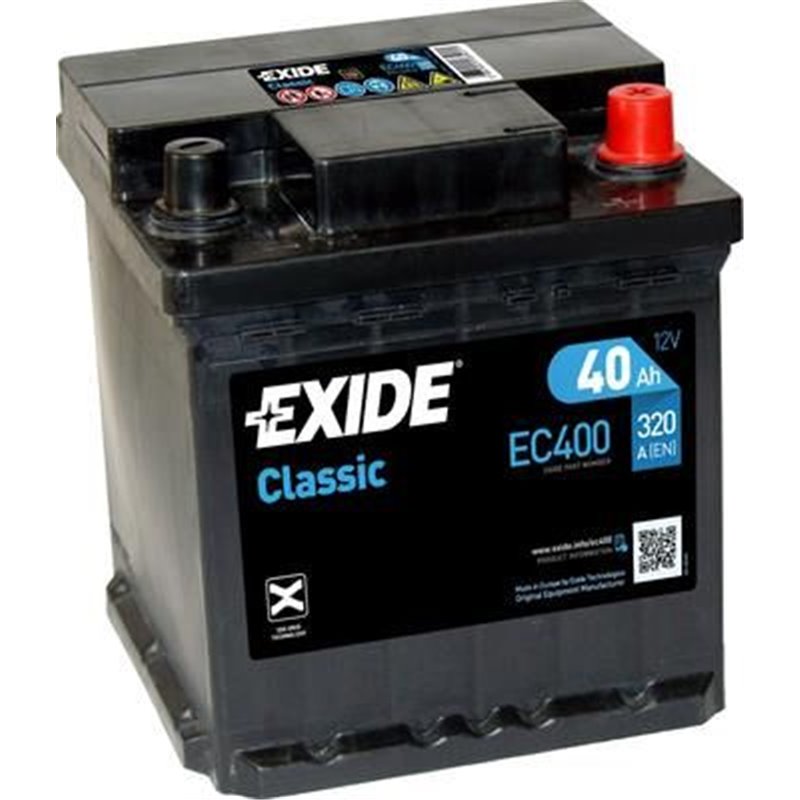 EXIDE Classic 40Ahautobatéria 12V , 320A , EC400