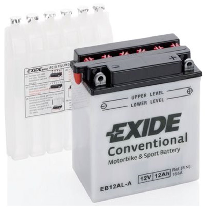 EXIDE motobatéria 12 V,12 Ah, 165 A, EB12AL-A