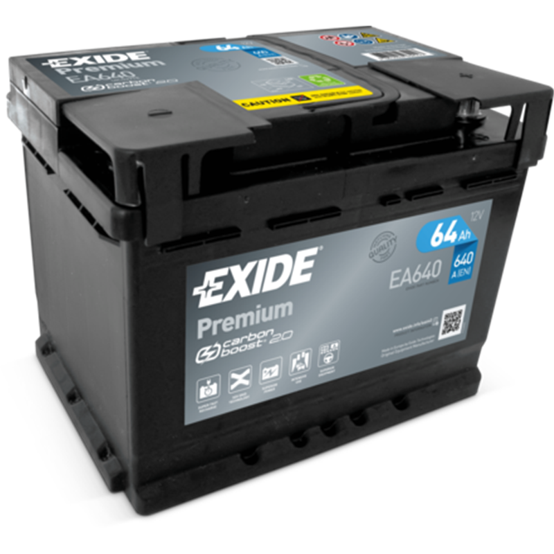 EXIDE Premium 64Ahautobatéria 12V, 640A, EA640