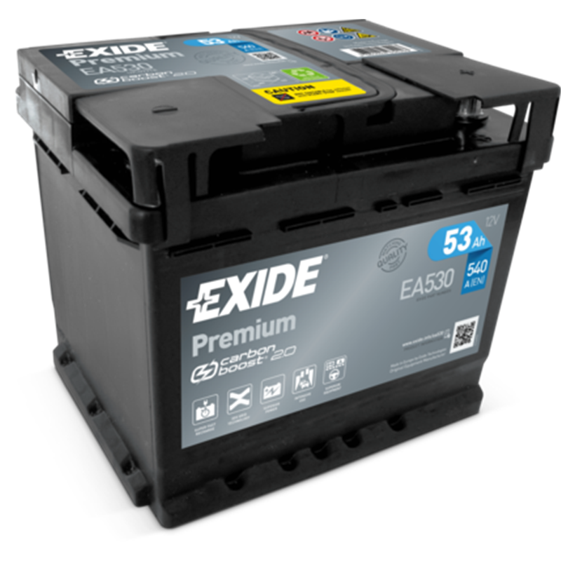 EXIDE Premium 53Ahautobatéria 12V , 540A , EA530