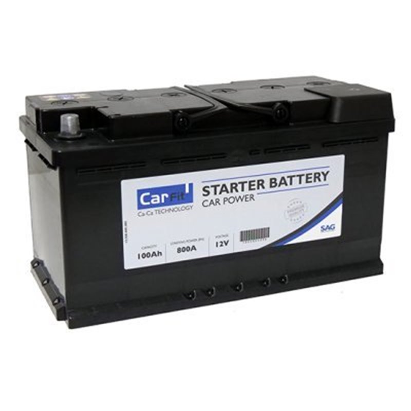 CARFIT 100Ah autobatéria 12V , 800A , CARBAT10000