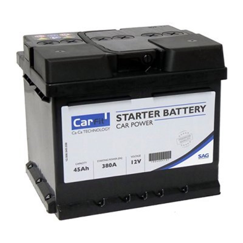 CARFIT 45Ah autobatéria 12V , 380A , CARBAT04005