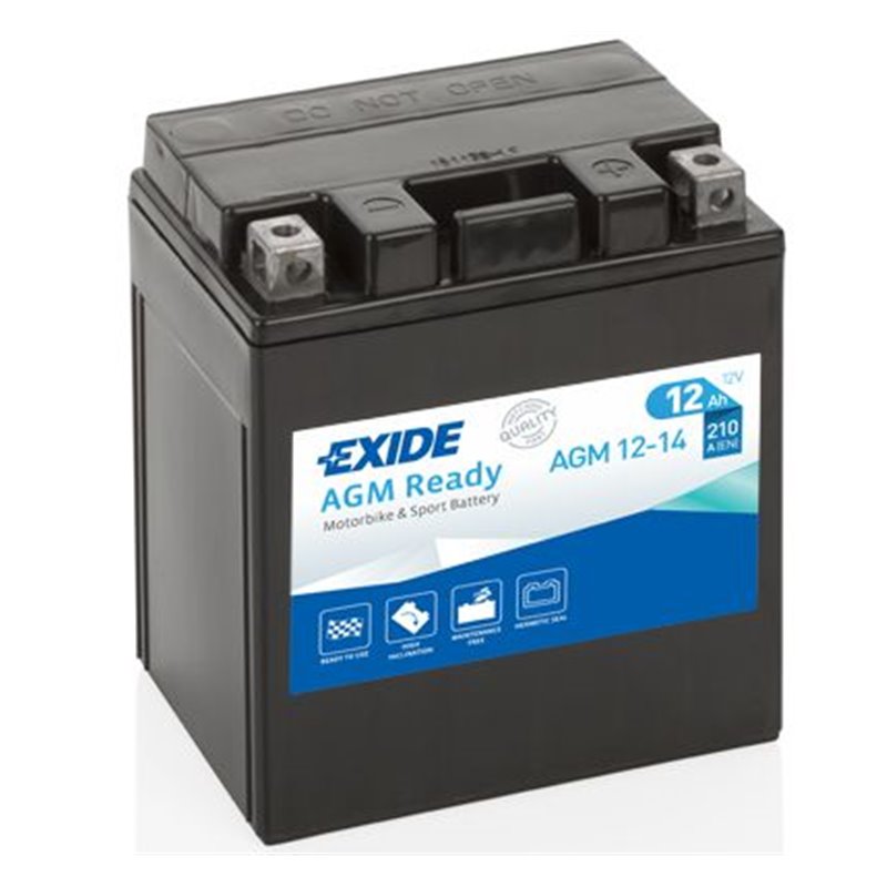 EXIDE motobatéria 12 V,14 Ah, 210 A, AGM12-14