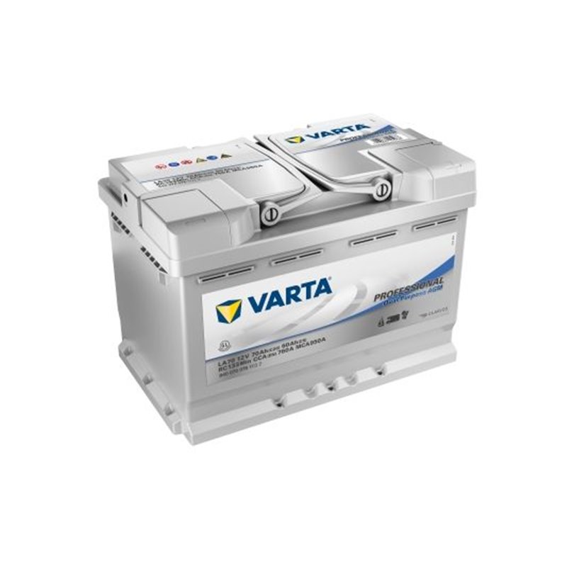 VARTA Professional DualPurpose AGM 70Ah Autobateria12V , 760A , 840 070 076