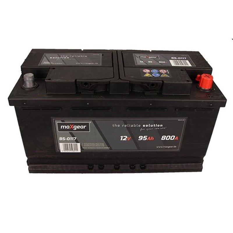 MAXGEAR 95Ah autobateria , 12V, 800A , 595402080 D722, 85-0117