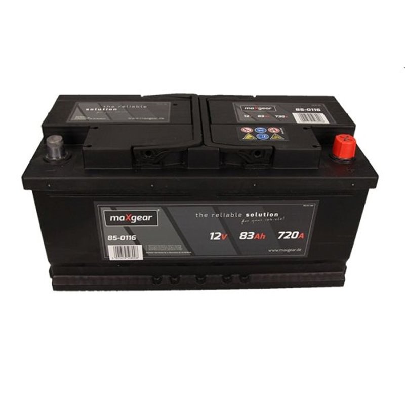 MAXGEAR 83Ah autobateria , 12V, 720A , 583400072 D722, 85-0116