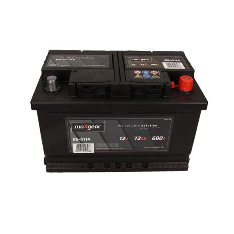 MAXGEAR 72Ah autobateria , 12V, 680A , 572409068 D722, 85-0114