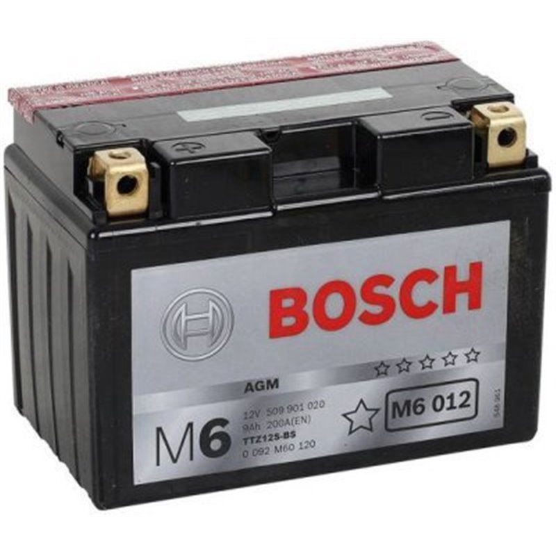 BOSCH motobatéria AGM 12V, 9AH , 200A , 0 092 M60 120