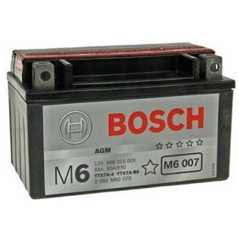 BOSCH motobatéria AGM 12V, 6AH , 105A , 0 092 M60 070