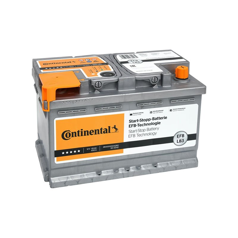 CONTINENTAL EFB 65Ahautobatéria 12V LB3,650A , 2800012004280