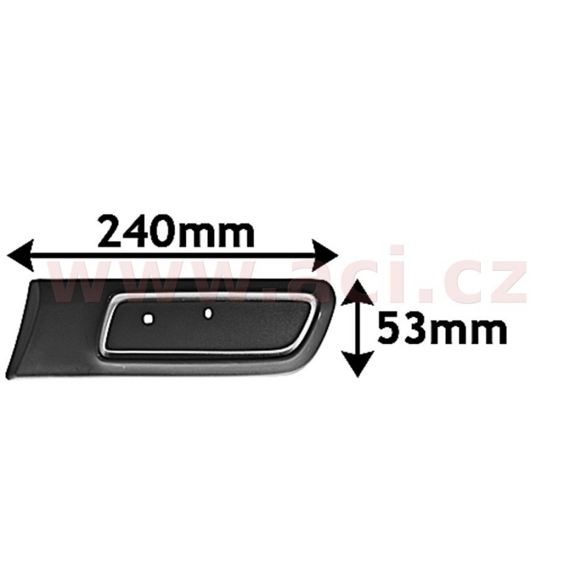 bočna  Lišta  zadneho   blatníku  pre lak  (3dv.) strana Lava  - [1604409] - 67583