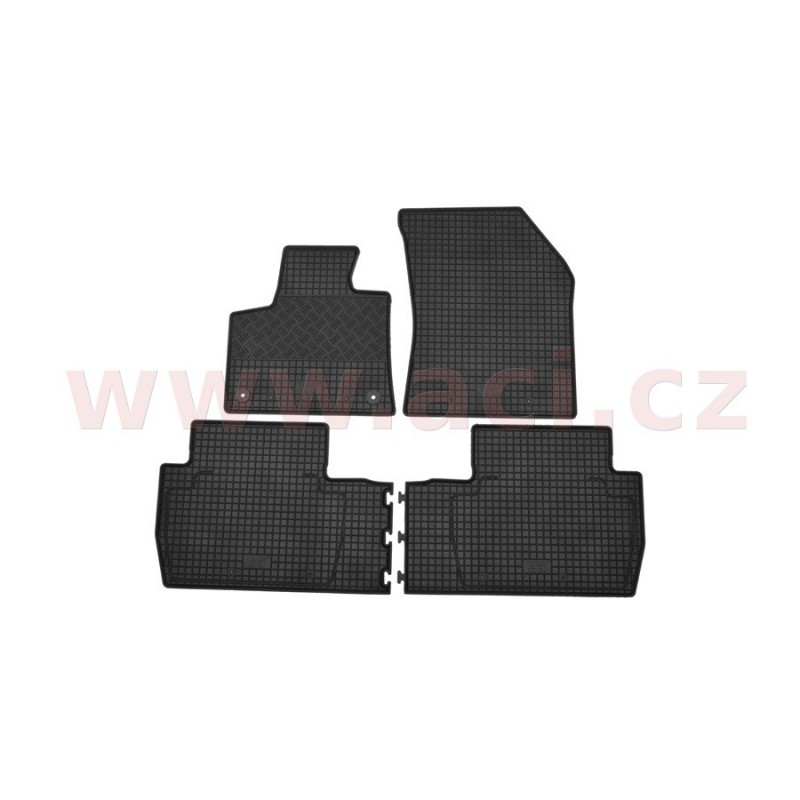 gumové koberečky černé (sada 4 ks) - [4087X12] - 321194