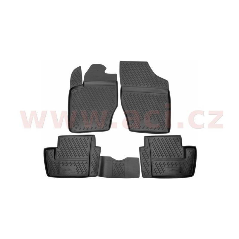 3D gumové koberečky černé (sada 4 ks) - [0970X113D] - 323529