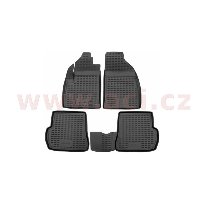 3D gumové koberečky černé (sada 4 ks) - [1806X103D] - 323533